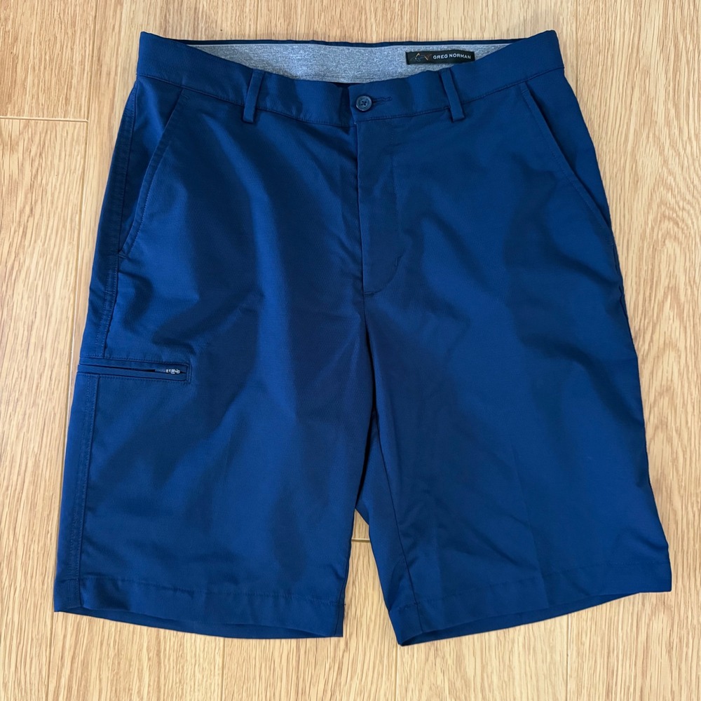 Greg Norman Jordan Golf Shorts Mens 32 Navy Blue‎ Excellent Performance  10"